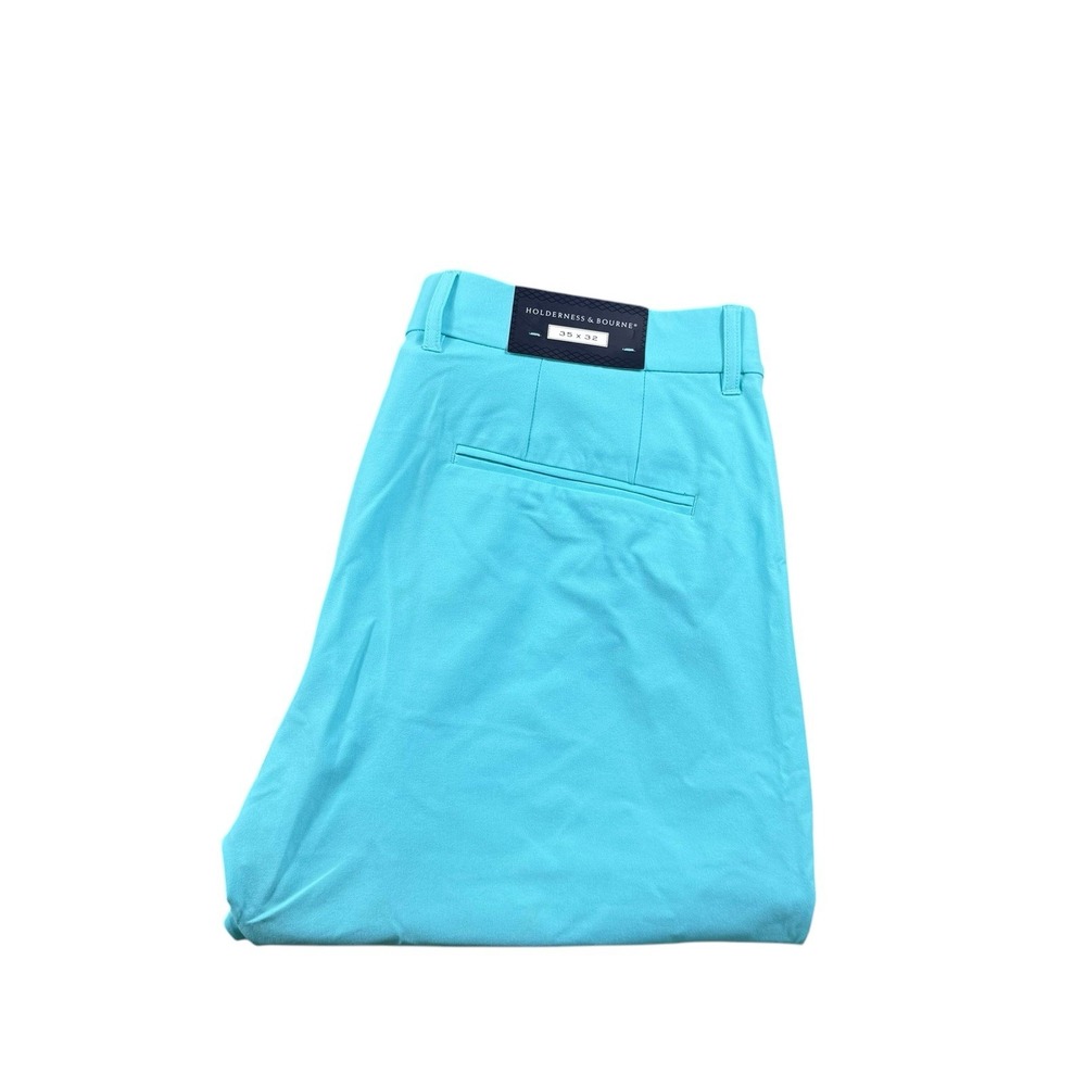 Holderness Bourne Bourne Performance Golf Pants Mens 35x32 Baby Blue Tailored